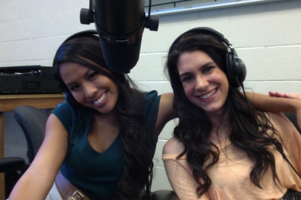 Nicole Swinford and I hosting the Pretty Little Wire!