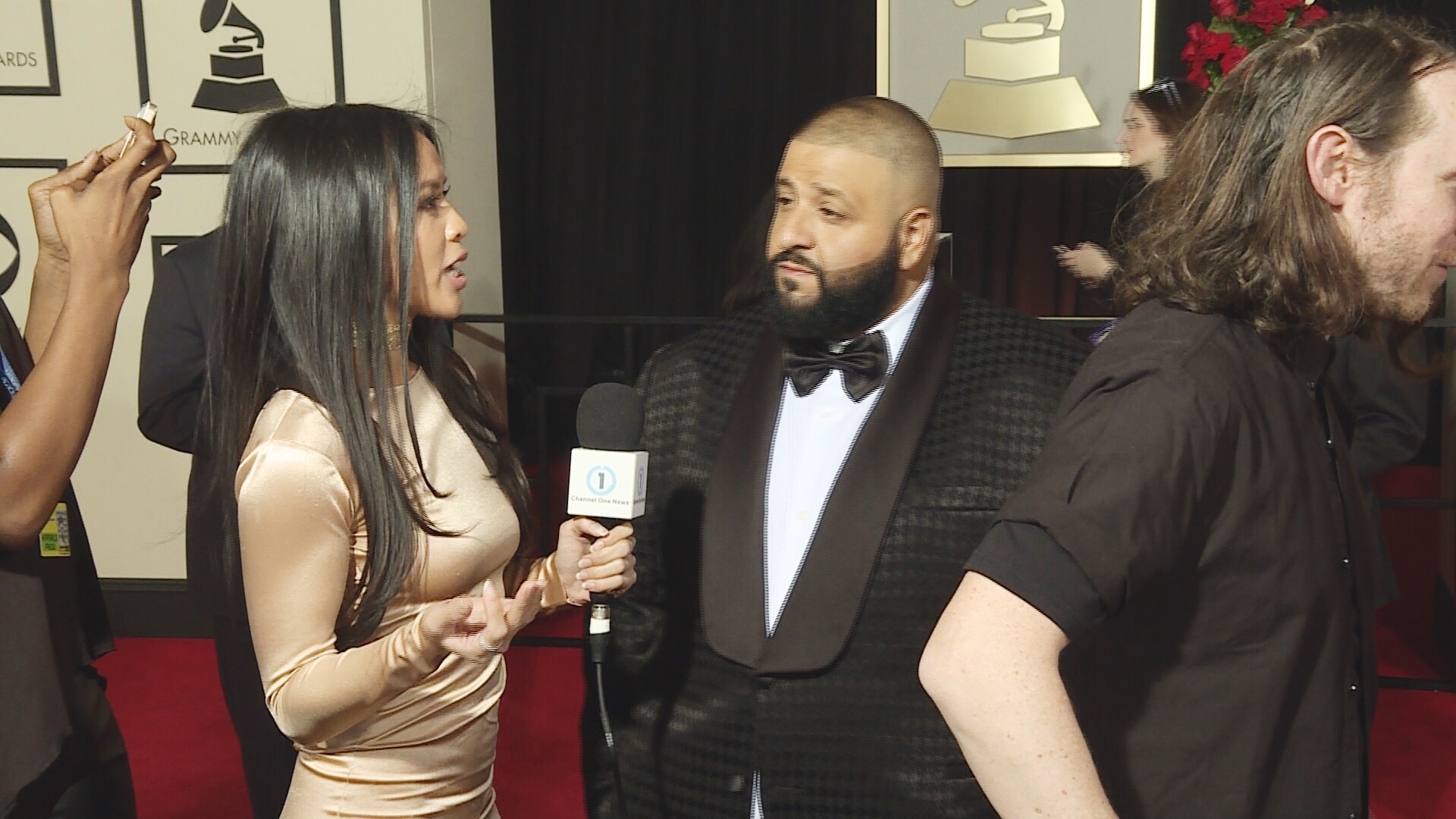 Azia Celestino with DJ Khaled